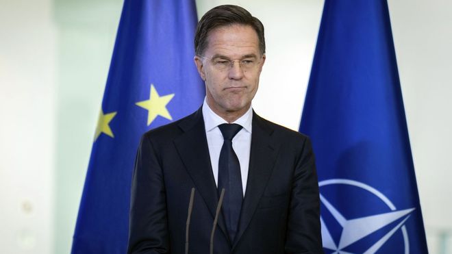 El secretario general de la OTAN, Mark Rutte, el pasado mes de diciembre en Berl&iacute;n