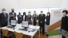 Representantes de la USCa y de instituciones de Portugal, en el acto inaugural del programa Nutrir