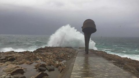 As est el mar en Punta Herminia