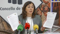 Elena Candia amosou este venres os informes da Polic�a Local e da Polic�a Nacional que avalan a medida de instalar un sistema de videovixilancia en zonas conflitivas na zona norte de Lugo.
