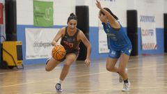 Daniela Cabado, en el partido de la semana pasada frente al Peleteiro.