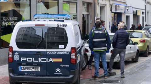 La Polica Judicial acudi a la administracin de la calle Lamas de Prado el da del supuesto atraco, cuando ya empezaron a sospechar de la posible implicacin del lotero