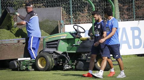 Bruno Gama, tocado el pasado jueves en Abegondo
