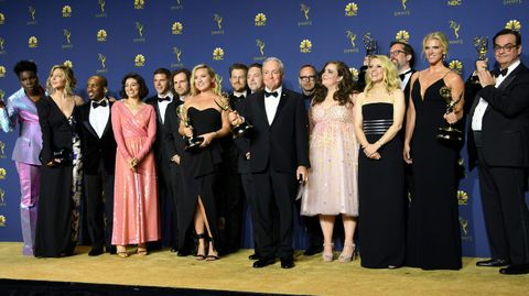 Emmy 2018: Lorne Michaels y el elenco de Saturday Night Life