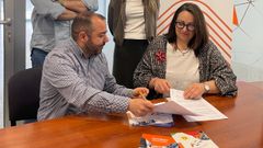 Representantes de las dos entidades