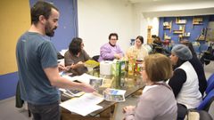 El nutricionista David Torres, este lunes en la Casa Azul de Pontevedra, durante el taller Legumbres 360 grados