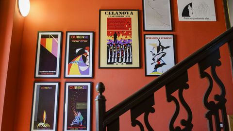 Moreiras expone sus carteles en Celanova