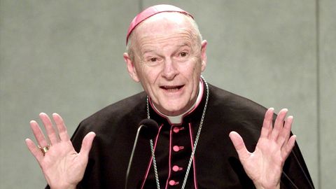 Ell cardenal y arzobispo em�rito de Washington Theodore McCarrick fue apartado de sus funciones debido a las acusaciones de abuso sexual 
