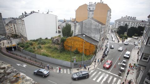 Esquina de San Roque con Ronda da Muralla que ser cambiada