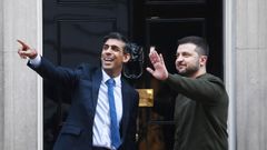 El primer ministro brit�nico, Rishi Sunak, recibi� esta semana a su hom�logo ucraniano Volod�mir Zelenski, en Londres