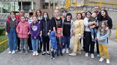 Los ucranianos instalados en Ro se trasladaron el jueves a Ourense para tramitar el permiso de residencia