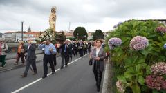 Imagen de archivo de la procesi�n de las Mercedes en Corcubi�n