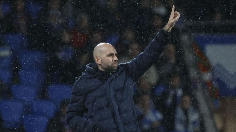 Claudio Gir�ldez, durante el partido entre Celta y Real Sociedad de este domingo en Anoeta.