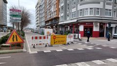 Calle Ramón y Cajal, cerrada al tráfico