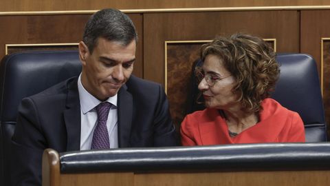 Sánchez y Montero, en el pleno del Congreso