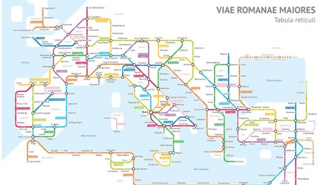 El diseador Sasha Trubetskoy cre en el 2017 mapas de las vas del Imperio como si fuesen planos de metro