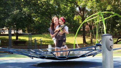 Vanessa Rancao junto a su hijo Mateo