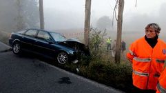 La carretera entre Ordes y Cerceda ha registrado accidentes muy graves en los �ltimos a�os. 