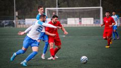 Imagen del partido disputado entre el Uni�n y el Cidade de Ribeira en el campo de Vilas.