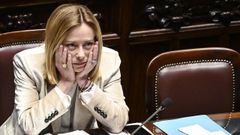 Giorgia Meloni, en el Congreso de los Diputados italiano.