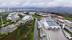 Imagen area del polgono industrial de Os Airos, en As Pontes