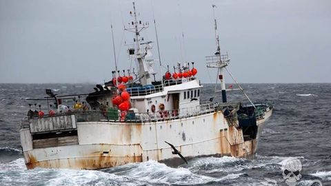 Uno de los barcos implicados en la Operacin Sparrow
