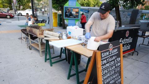 Plaza de Espa�a preparativos San Juan 