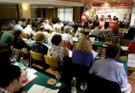 Asistentes al congreso anual que se celebr� ayer al mediod�a en el Hotel Coia. 