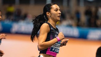 In�s Docampo, en pleno esfuerzo