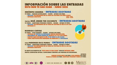 Programa fiestas Esto nun ye San Xuan, de Mieres