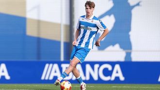 Xabi Campos, con el Deportivo juvenil