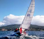 La embarcaci�n de Pedro Pazos, en un momento de la regata. 