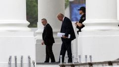 Donald Trump abandona la Casa Blanca para dirigirse al Centro M�dico Militar Nacional Walter Reed para someterse al chequeo anual