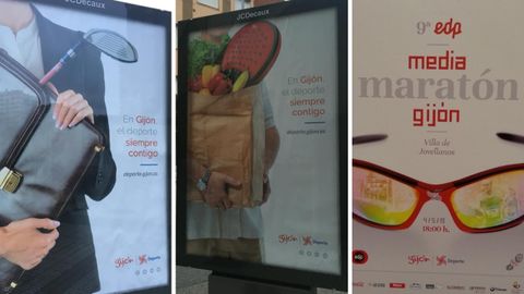La carteler�a de la campa�a �En Gij�n el deporte siempre contigo�