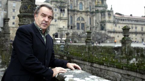 Tito Vázquez, durante una visita a Galicia