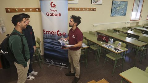 La EPEF suspendi� las clases y abri� sus aulas a las firmas participantes, entre ellas Gabadi (en la imagen)