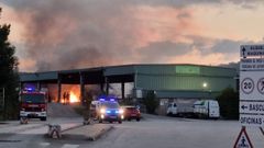 Incendio en la planta de reciclaje Rilo de Catabois