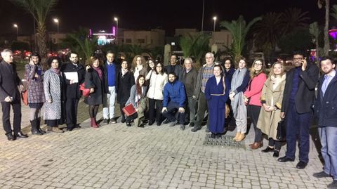 Gonzalo Olmos -cuarto por la izquierda- y Gemma Arbes� -octava por la izquierda- junto al resto de observadores que participan en el juicio.Gonzalo Olmos -cuarto por la izquierda- y Gemma Arbes� -octava por la izquierda- junto al resto de observadores que participan en el juicio