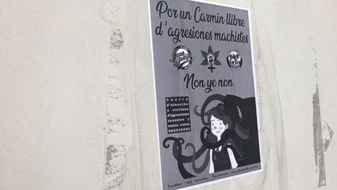 Cartel contra las agresiones machistas de El Carm�n 