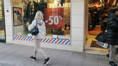 Rebajas en los comercios del centro de Oviedo 