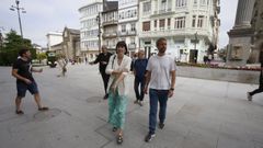 Ana Pontón junto a los cargos del BNG de Lugo, entre ellos Rubén Arroxo