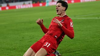 El jugador del pr�ximo rival del Celta, el Friburgo,�Igor Matanovic, el de mayor estatura del equipo.