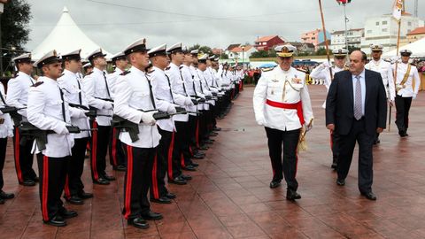 Homenaje en Coristanco, en el 2009, al infante de marina Cancela
