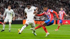 Aur�lien Tchouam�ni.Aur�lien Tchouam�ni con el Real Madrid frente al Atl�tico