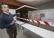 El gu�a de Dombate, �ngel Eiroa, no podr� contar estos d�as con la r�plica de la c�mara. 