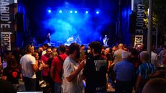 Edici�n del 2024 del Carude Rock, en su habitual ubicaci�n de la plaza de Carude