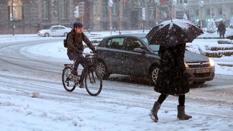 Temporal de nieve en Bilbao