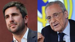 Enrique Riquelme y Florentino P�rez, candidatos a la presidencia del Real Madrid.