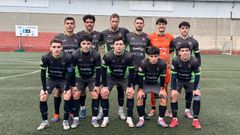 Equipo titular del Boiro en el campo de Grela 1 para enfrentarse al Silva.