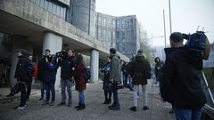 Medios de comunicaci�n en la sede santiaguesa de la Audiencia Provincial de A Coru�a